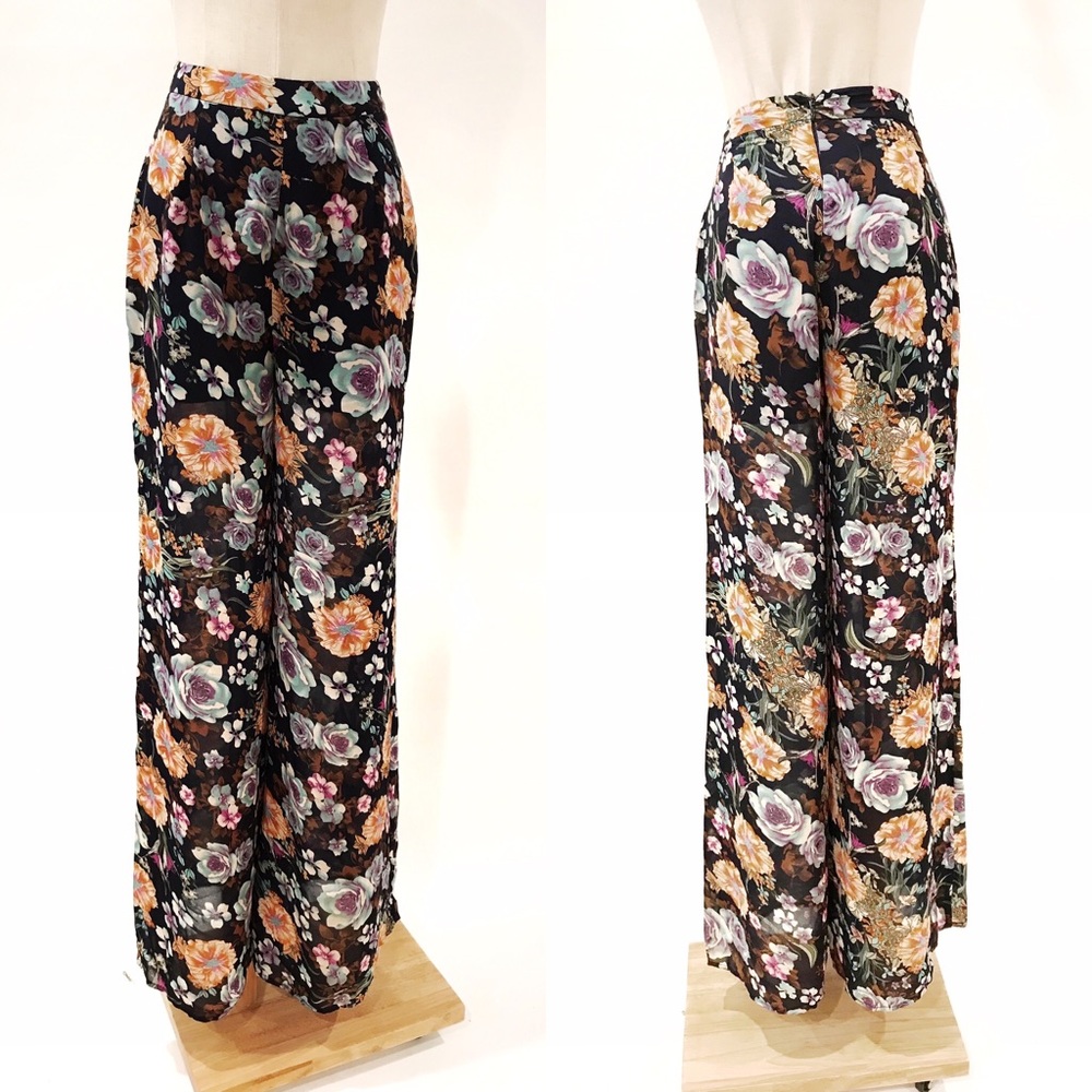 MOVING SALE - TOBI Floral Flowy Pants NEW Palazzo